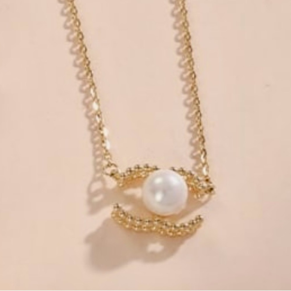 18k gold plating over Solid Sterling Silver 925 pearl necklace